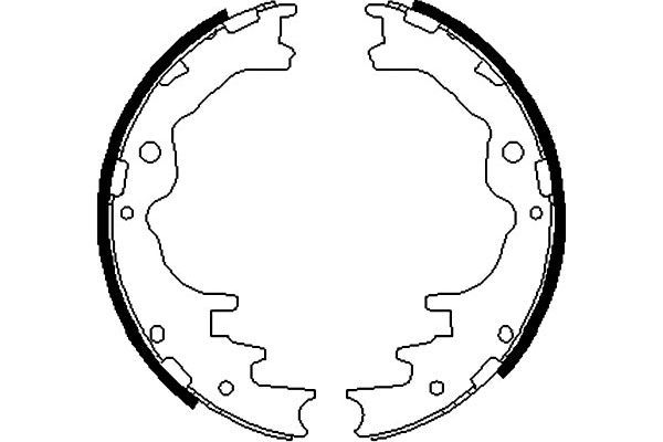 KAVO PARTS Piduriklotside komplekt BS-5411